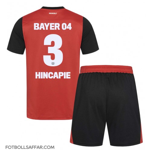 Bayer Leverkusen Piero Hincapie #3 Hemmadräkt Barn 2024-25 Kortärmad (+ Korta byxor)